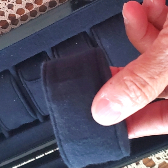 ECCLISSI  WATCH STORAGE BOX Ebony Black, 8 Watches w/Display Pads Unisex - Picture 7 of 7